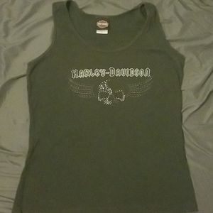 Dark gray Harley tank